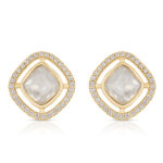 Elegant White Stone Pendant & Earring Set - Image 4