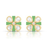 Blush Petal Radiance Pendant Set in Gold Finish - Image 4