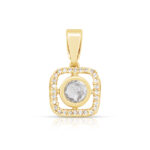 Crystal Grace Pendant Set in Gold Finish - Image 3