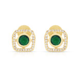 Emerald Muse Pendant Set in Gold Finish - Image 4