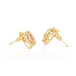 Blush Bloom Pendant Set in Gold Finish - Image 6