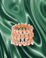 Rose-Gold Plated 92.5 Silver Ring-Bracelet