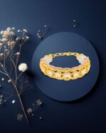 Pearl & Light Pink Beaded Moti Kada