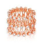 Rose-Gold Plated 92.5 Silver Ring-Bracelet - Image 2