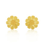 Antique Gold Pendant Set with Stud Earrings - Image 4