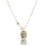 Crystal Chain with Iridescent Shell Pendant - Image 2