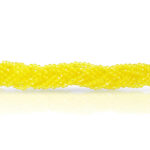 Yellow Hydro Bead Braided Necklace - Image 2